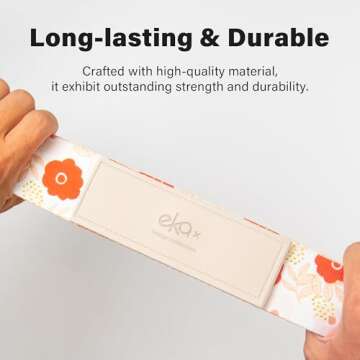 Luggage Straps for Suitcases,Adjustable Luggage Elastic Belt, Travel Essentials for Airport,Station, Vibrant Designs, Floral Garden