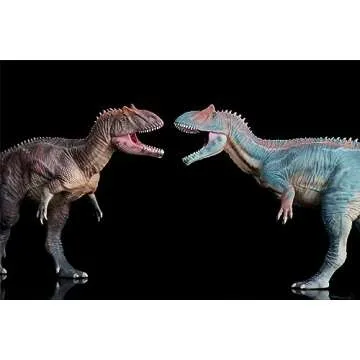 WLNTDOLA 1:35 Scale Allosaurus Figure Theropoda Allosauridae Dinosaur Scientific Model Realistic Prehistoric Animal PVC Collector Decoration Gift for Adult (Blue)