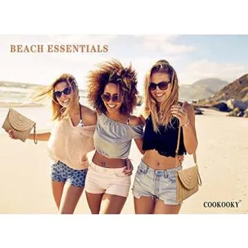 Stylish COOKOOKY Straw Clutch Handbag for Summer Fashion