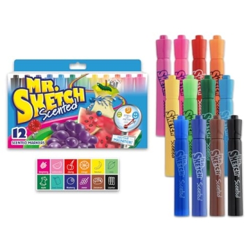 Mr. Sketch Scented Markers 12 Colors Fun Creative Play