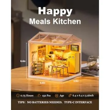 Customizable Miniature House Kit for Creative Gifts