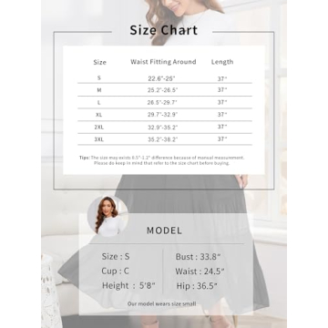 Stylish NASHALYLY Women's Chiffon Elastic Maxi Skirt