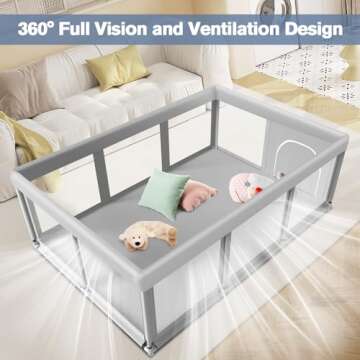 Large Baby Playpen for Safe Playtime at Home