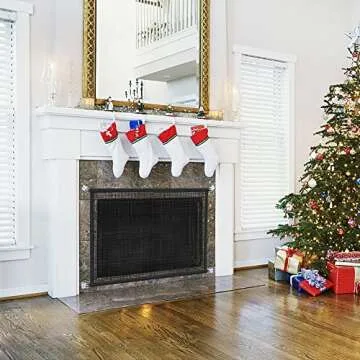 Fireplace Screen Safe Mesh Gate: Child Proof Barrier Guard Living Room Fire Place Cover for Baby Toddler and Pets- 29 x 44.5 inches