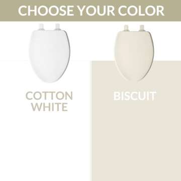 Bemis Ashland Durable Wood Toilet Seat with Slow Close