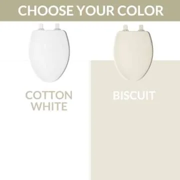 Bemis Ashland Durable Wood Toilet Seat with Slow Close