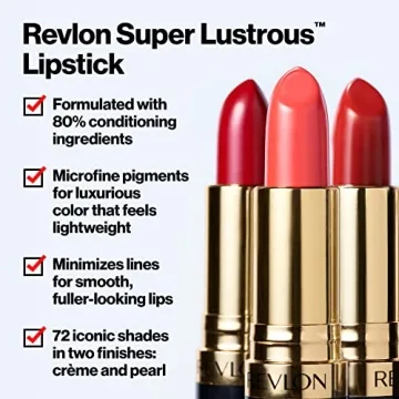Revlon Super Lustrous Lipstick Creamy Hydrating Vibrant Colors