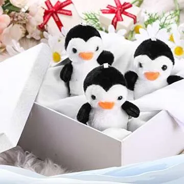 Skylety Penguin Plush Keychain 8 Pcs Cute Cute Companions