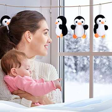 Skylety Penguin Plush Keychain 8 Pcs Cute Cute Companions