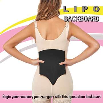 Lipo Foam Back Board Post Surgery Liposuction Surgery Board Lipo Backboard Lipo Back Compression Boa...