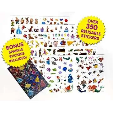 Disney Princess Sticker Book Treasury with 350 Stickers