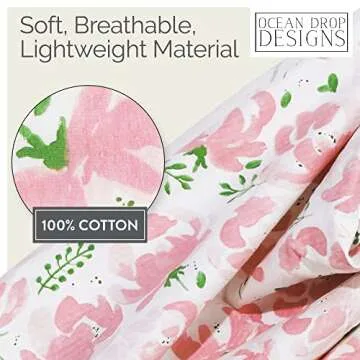 Ocean Drop Mommy and Me Robe & Swaddle Set - 4pc