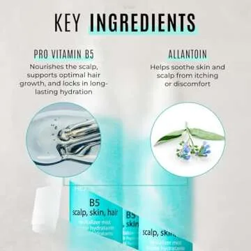 Malibu C Head Lab Scalp Scrub (6 oz) + Vitamin B5 Scalp, Skin & Hair Revitalizer Mist (8 oz) - Soothing Scalp Exfoliator with Charcoal + Multi-Use Hydrating Mist with Allantoin for Scalp Protection