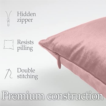 Luxurious Velvet Throw Pillow Covers, 18x18, Soft & Chic