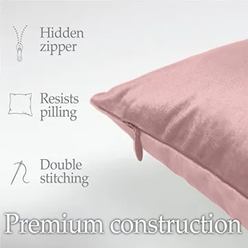 Luxurious Velvet Throw Pillow Covers, 18x18, Soft & Chic