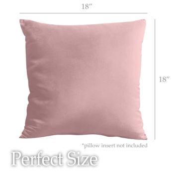 Luxurious Velvet Throw Pillow Covers, 18x18, Soft & Chic