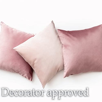 Luxurious Velvet Throw Pillow Covers, 18x18, Soft & Chic