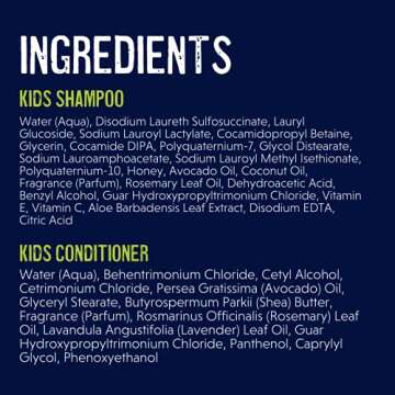 YOUNG KING HAIR CARE Shampoo and Conditioner Set for Kids Hair | Wash and Detangle Natural Curls | Made with Shea Butter, Coconut and Rosemary Oil | 8 oz Each