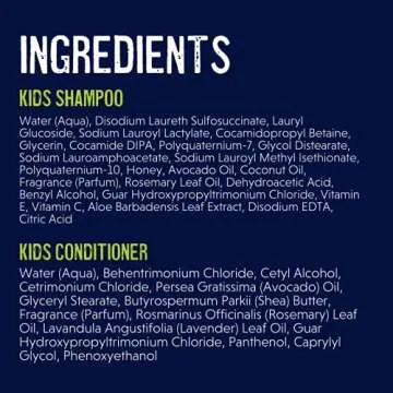 YOUNG KING HAIR CARE Shampoo and Conditioner Set for Kids Hair | Wash and Detangle Natural Curls | Made with Shea Butter, Coconut and Rosemary Oil | 8 oz Each