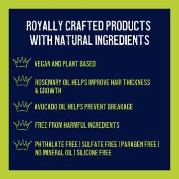 YOUNG KING HAIR CARE Shampoo and Conditioner Set for Kids Hair | Wash and Detangle Natural Curls | Made with Shea Butter, Coconut and Rosemary Oil | 8 oz Each