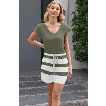 Stylish Womens Summer Dress with Pockets & Tie Front
