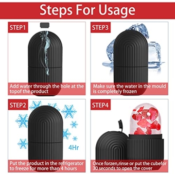 Ice Face Roller - Reusable Silicone Beauty Tool for Radiant Skin