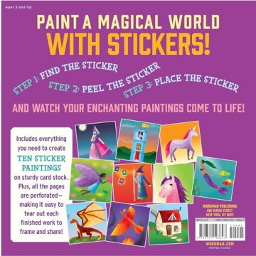 Unicorns Magic Glitter Stickers Fun Art Kit for Kids