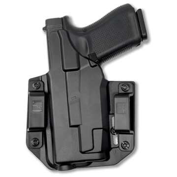 Bravo Concealment Holster for Glock 19 23 32 with Streamlight TLR-7A - OWB Concealed Carry Design - ...