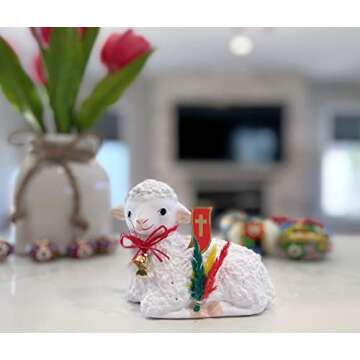 AM Decor Polish Traditional Easter Lamb Figurine - Handcrafted Joy
