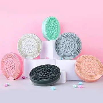 Jessup Makeup Brush Cleaner Mat for Effortless Cleansing