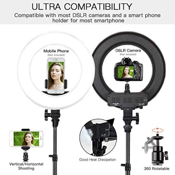 Versatile 14'' SAMTIAN Ring Light Kit for Content Creators
