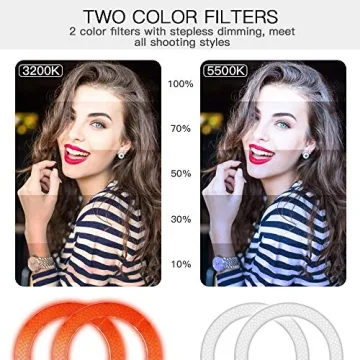 Versatile 14'' SAMTIAN Ring Light Kit for Content Creators