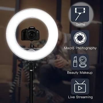 Versatile 14'' SAMTIAN Ring Light Kit for Content Creators