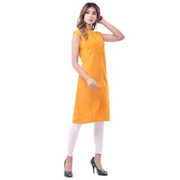 Vibrant Chichi Yellow Cotton Kurti for Elegant Looks
