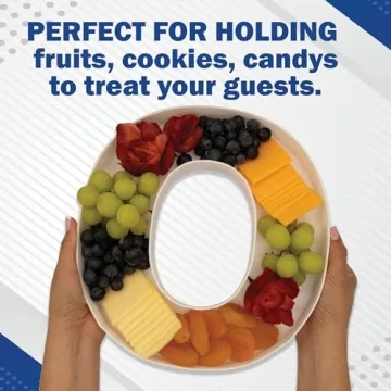 10" Reusable Plastic Box Form Tray Display for Treats, Charcuterie, Cake Pop, Candy, Charcuterie Box, Custom Charcuterie Letters Fillable - Reusable Letter Box - (White Plastic, &)