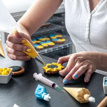 Creative Hobbies® Glue Applicator Syringe for Flatback Rhinestones & Hobby Crafts, 5 Ml with 15 Gauge Orange Precision Tip - Value Pack of 10