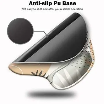 Ergonomic Mouse Pad with Wrist Support and Comfort