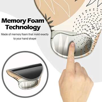 Ergonomic Mouse Pad with Wrist Support and Comfort