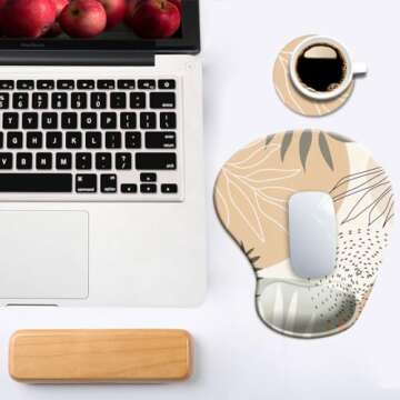 Ergonomic Mouse Pad with Wrist Support and Comfort