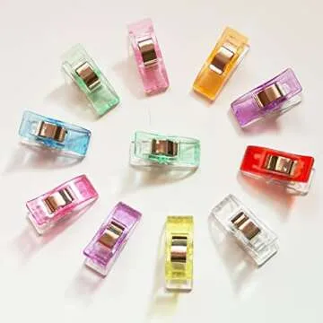 Otylzto Premium Plastic Clips - 100 Pcs for Sewing & Crafting