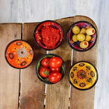 Ali Mini Colorful Ceramic Bowl Set of 5 - Functional Art