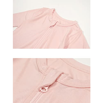 Teach Leanbh Baby Girls Footless Pajamas 2 Way Zipper - 6-12 Months