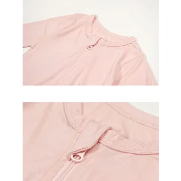 Teach Leanbh Baby Girls Footless Pajamas 2 Way Zipper - 6-12 Months