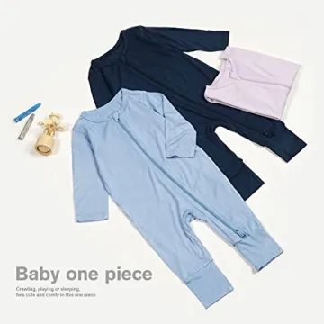 Teach Leanbh Baby Girls Footless Pajamas 2 Way Zipper - 6-12 Months