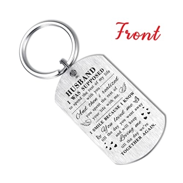 TANWIH Memory Keychain for Loss of Husband Sympathy Gift