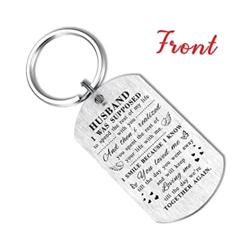 TANWIH Memory Keychain for Loss of Husband Sympathy Gift