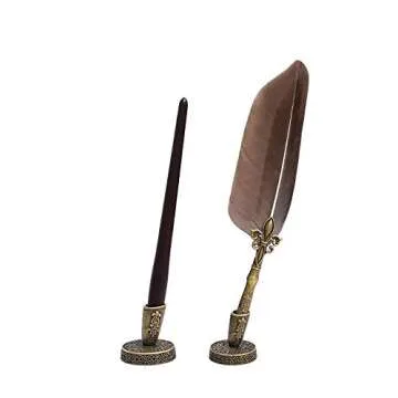 UBEART Calligraphy Set – Feather & Wooden Pens Kit