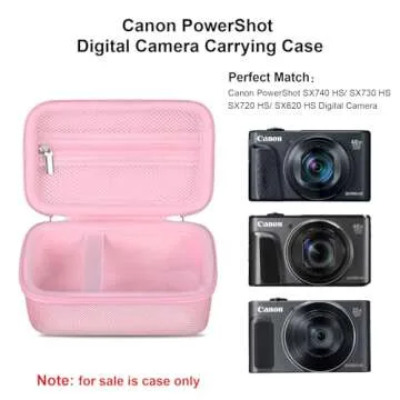 Elonbo Carrying Case for Canon PowerShot SX740/SX730/SX720/SX620 Digital Camera, 4K Video Camera Tra...