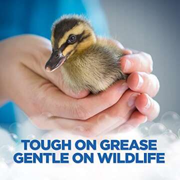 Dawn Free & Clear Dishwashing Liquid Dish Soap (3x24 oz) + Dawn Non-Scratch Scrubber Sponge (2 Count), Lemon Essence