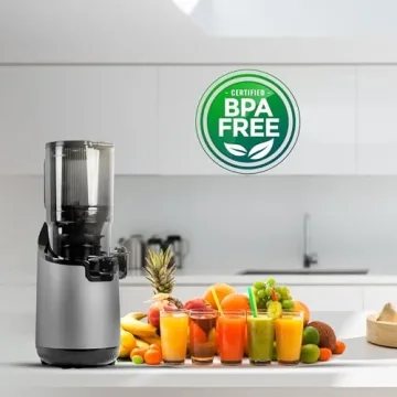 Sunlife Large Mouth Cold Press Juicer - 200W Easy Clean Grey